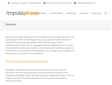 Tablet Screenshot of impulsphase.de